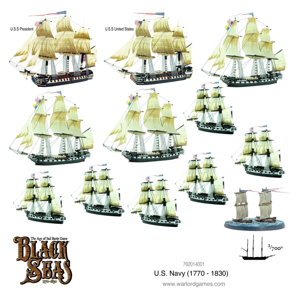 Warlord Games Black Seas U.S. Navy Fleet coffret flotte
