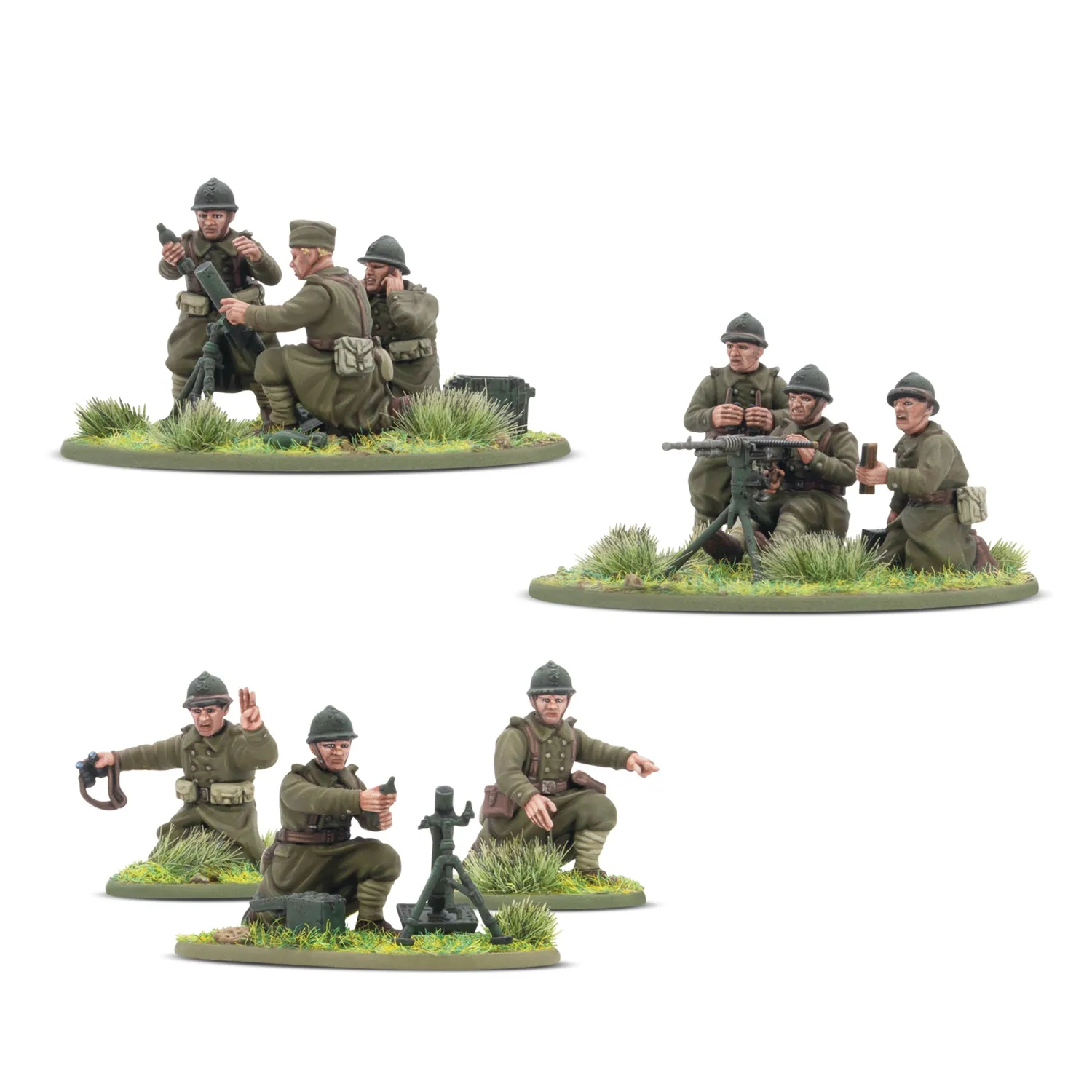 Bolt Action Hold The Line! - French Starter Army armée française 42 figurines plastique