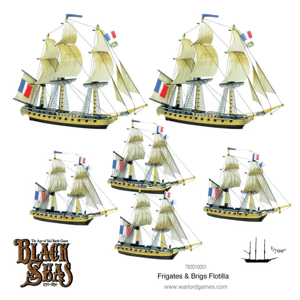 Black Seas Frigates & Brigs Flottille navires plastique