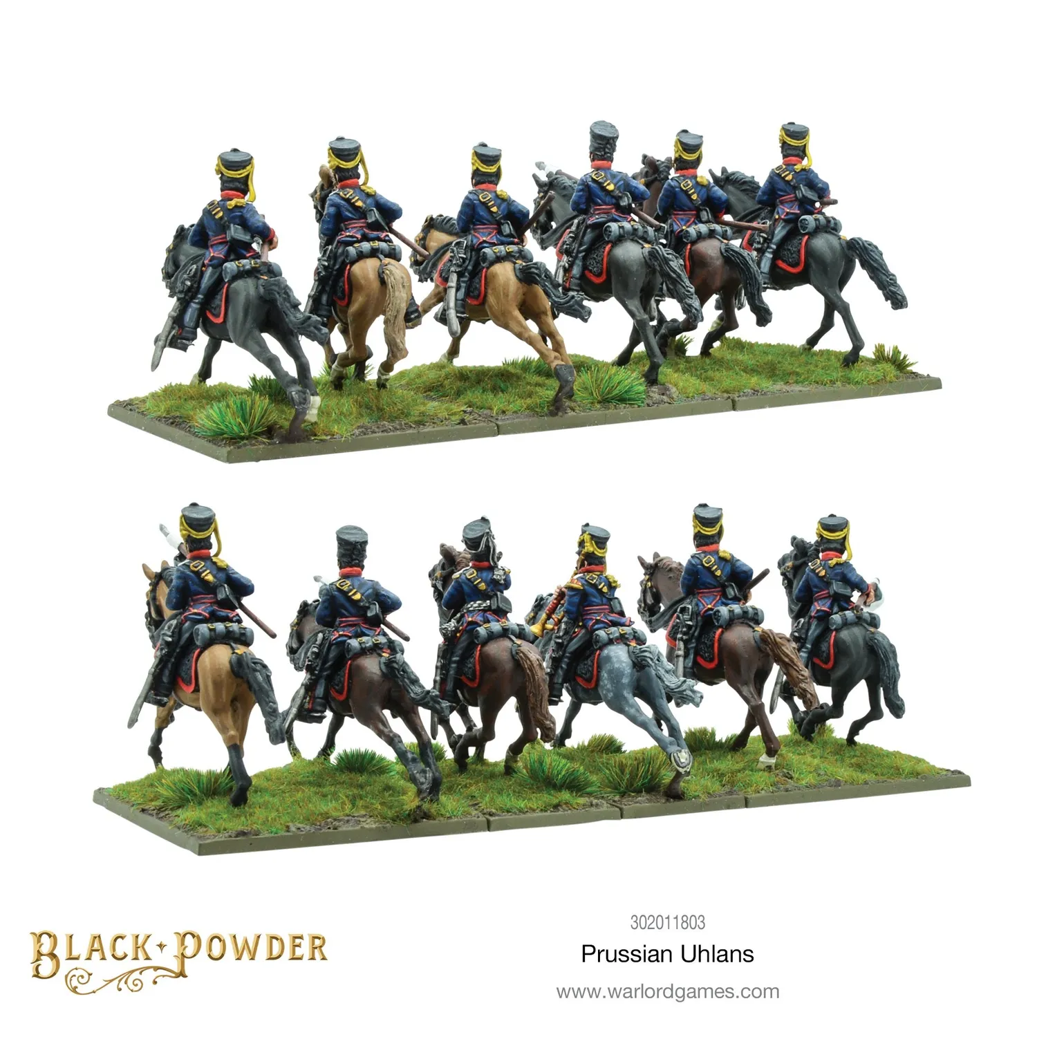 Bolt Action Black Powder Prussian Uhlans figurines résine x12