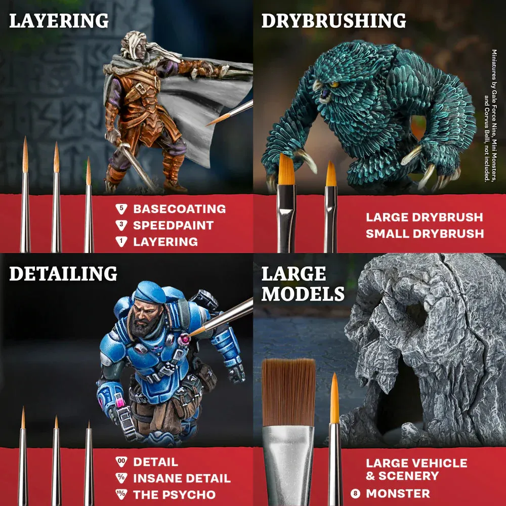 Army Painter Mega Brush Set pinceaux peinture figurines