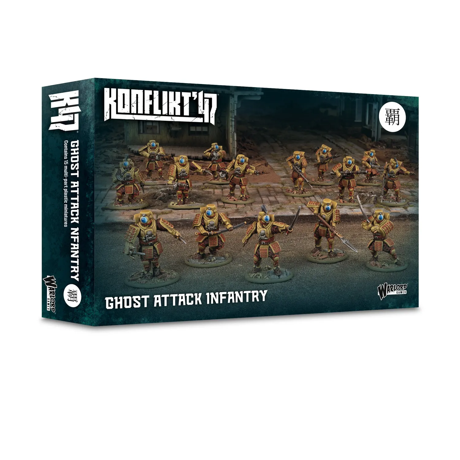 Bolt Action Konflikt'47 Ghost Attack Infantry figurines x15 plastique