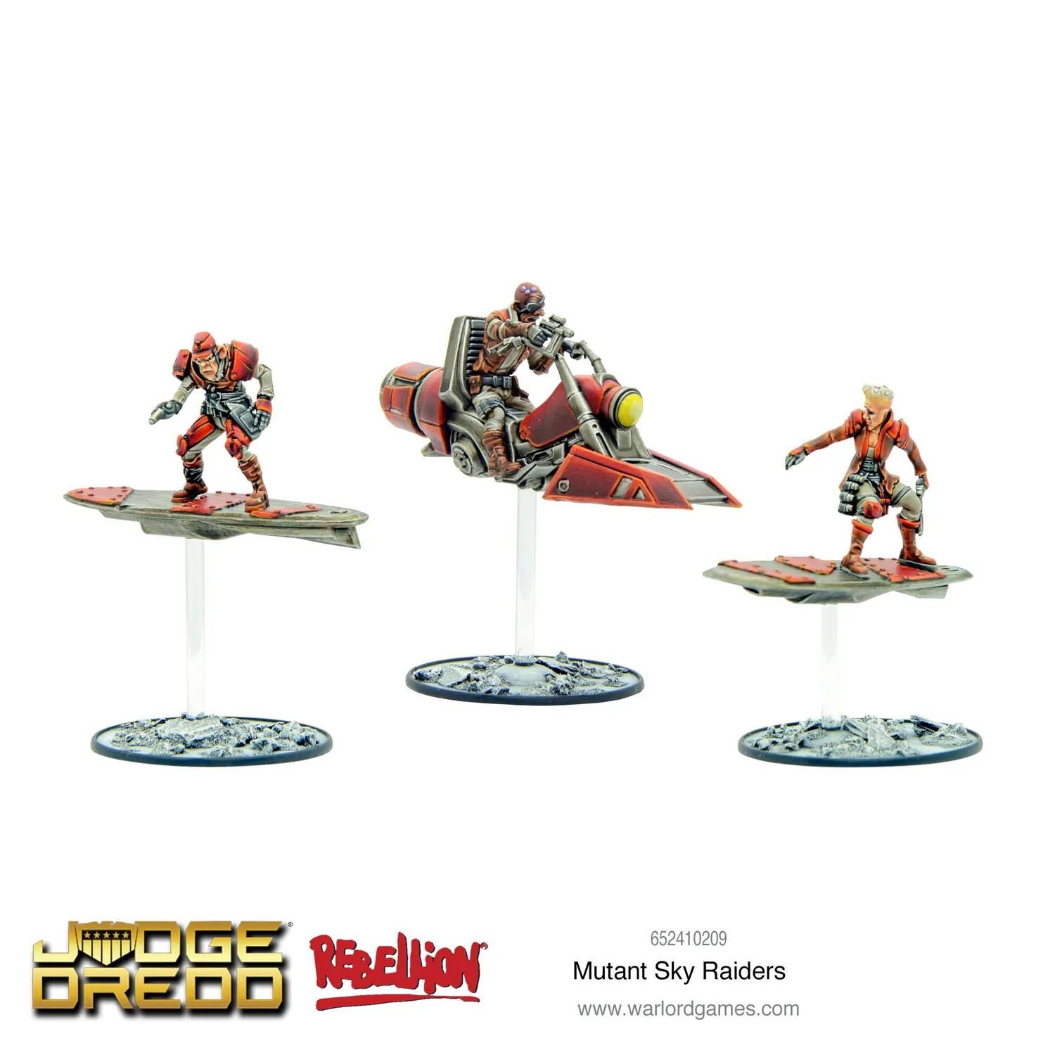 Bolt Action Judge Dredd Mutant Sky Raiders figurines