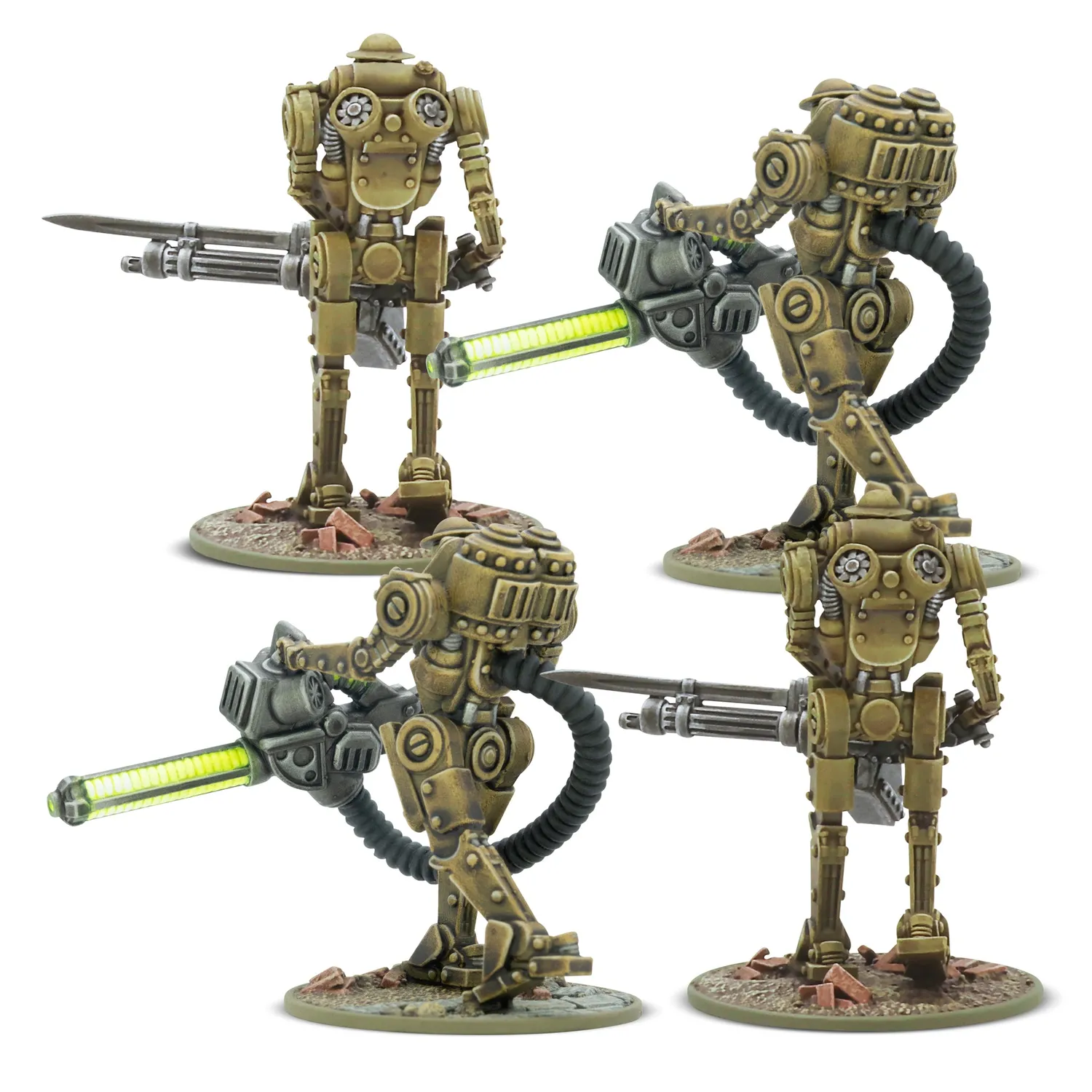 Bolt Action Konflikt'47 Mk II Heavy Automated Infantry figurines