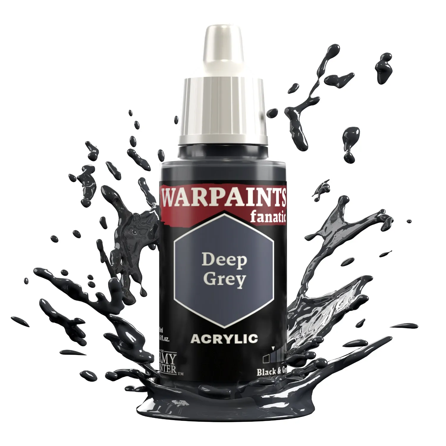 The Army Painter Warpaints Fanatic Deep Grey peinture acrylique 18 ml