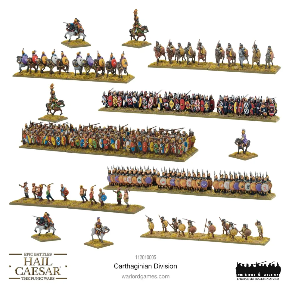 Bolt Action Hail Caesar Epic Battles Carthaginian division armée plastique