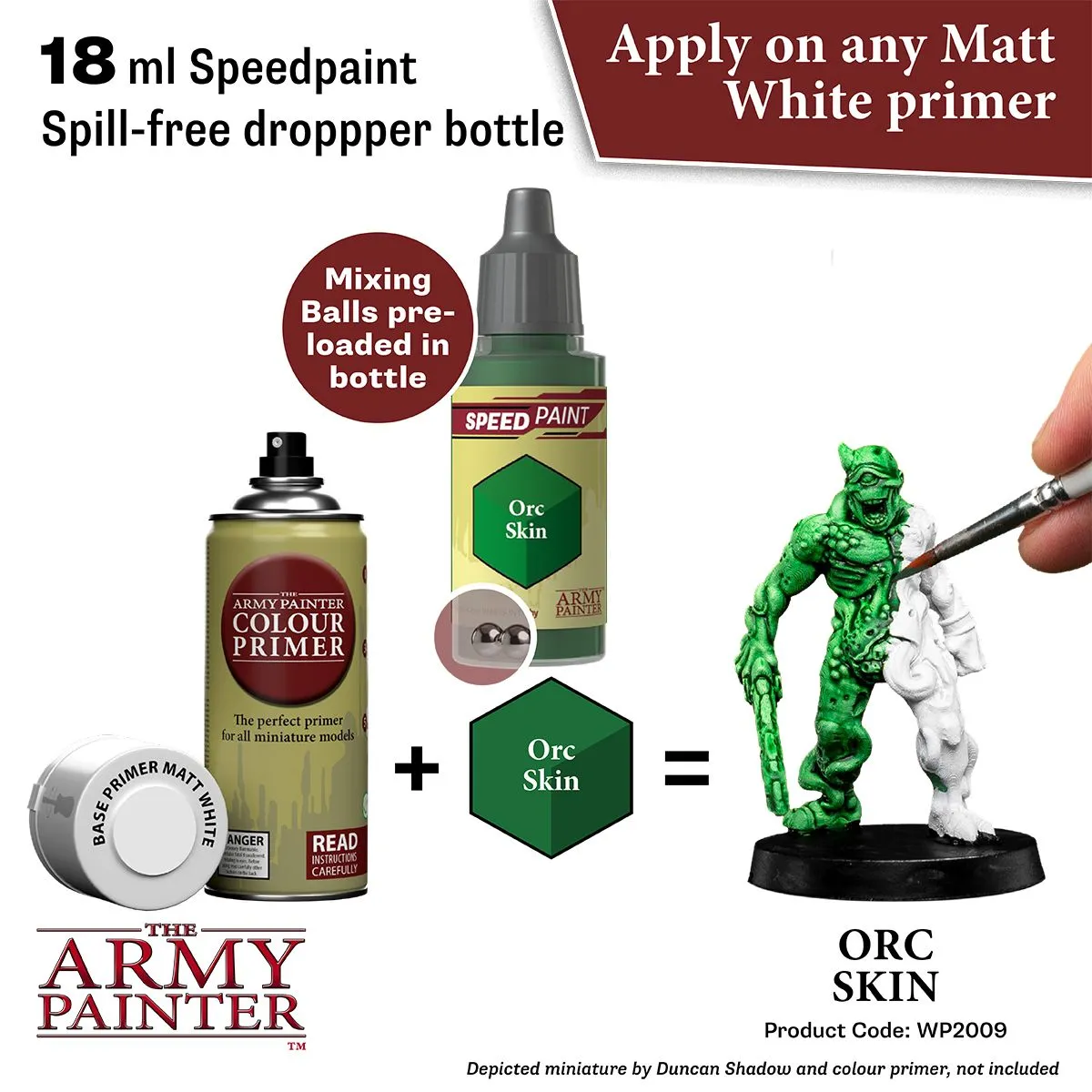 Bolt Action Speedpaint Orc Skin peinture vert Army Painter