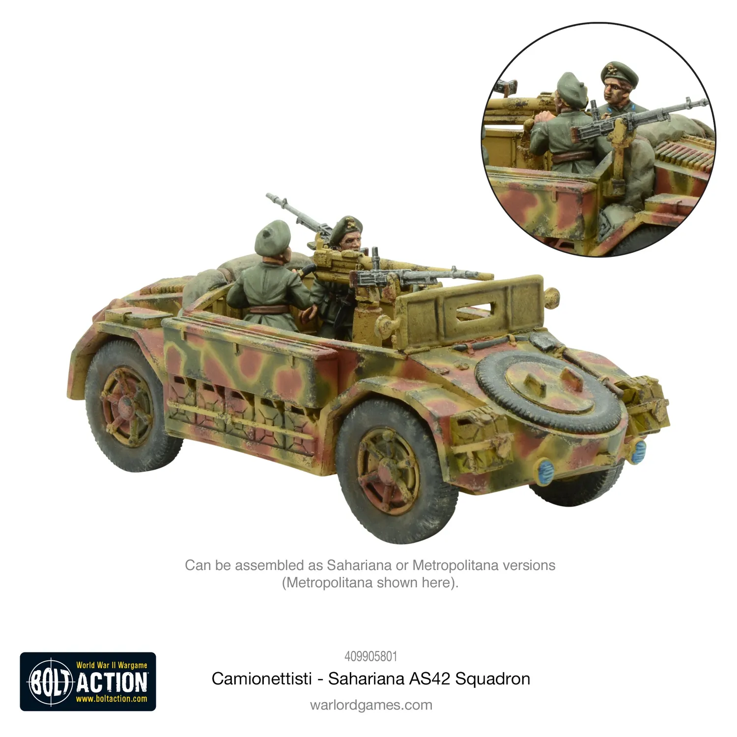 Bolt Action Camionettisti Sahariana AS42 Squadron véhicules blindés