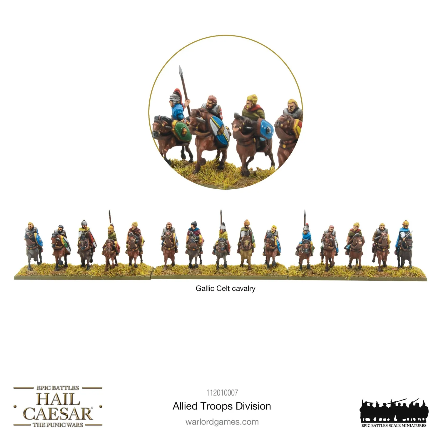 Warlord Hail Caesar Epic Battles Allied Troops division plastique