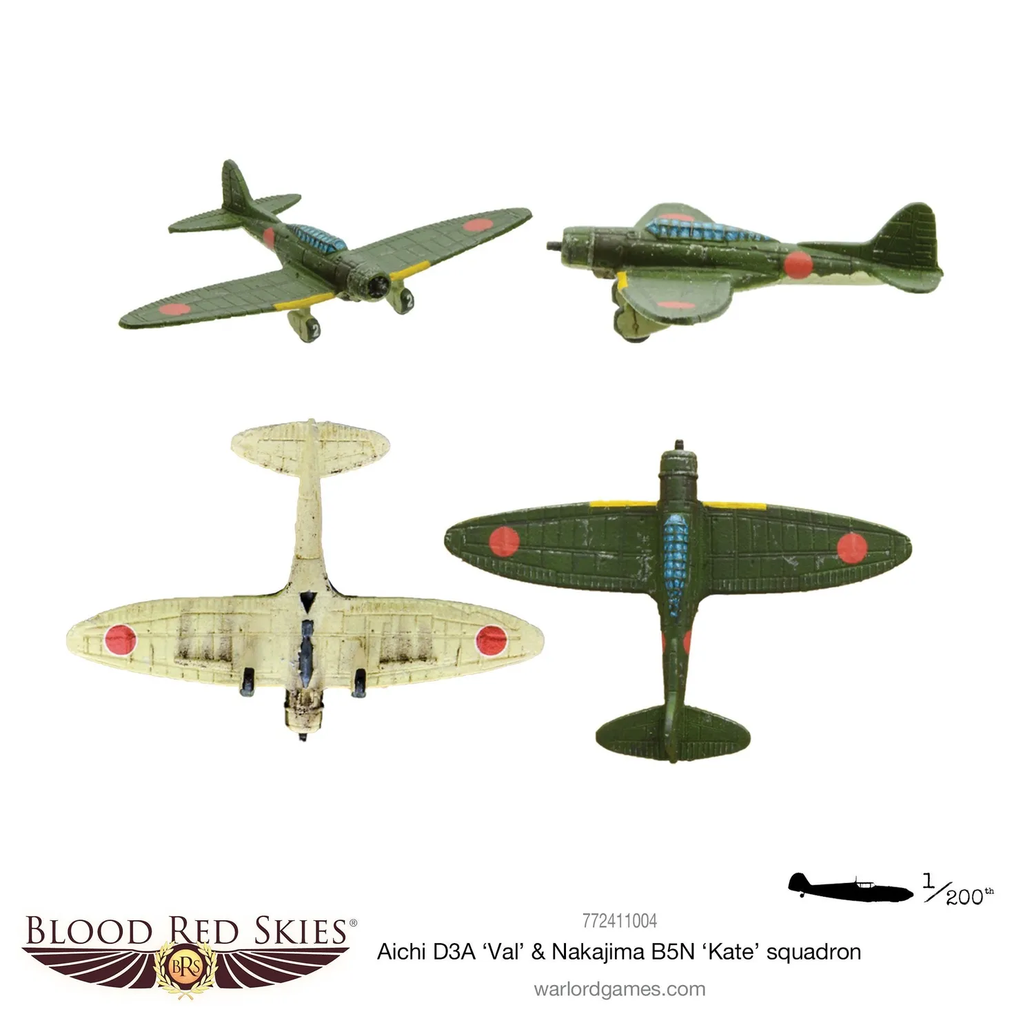 Bolt Action Blood Red Skies Val Kate escadron figurines 6 résine
