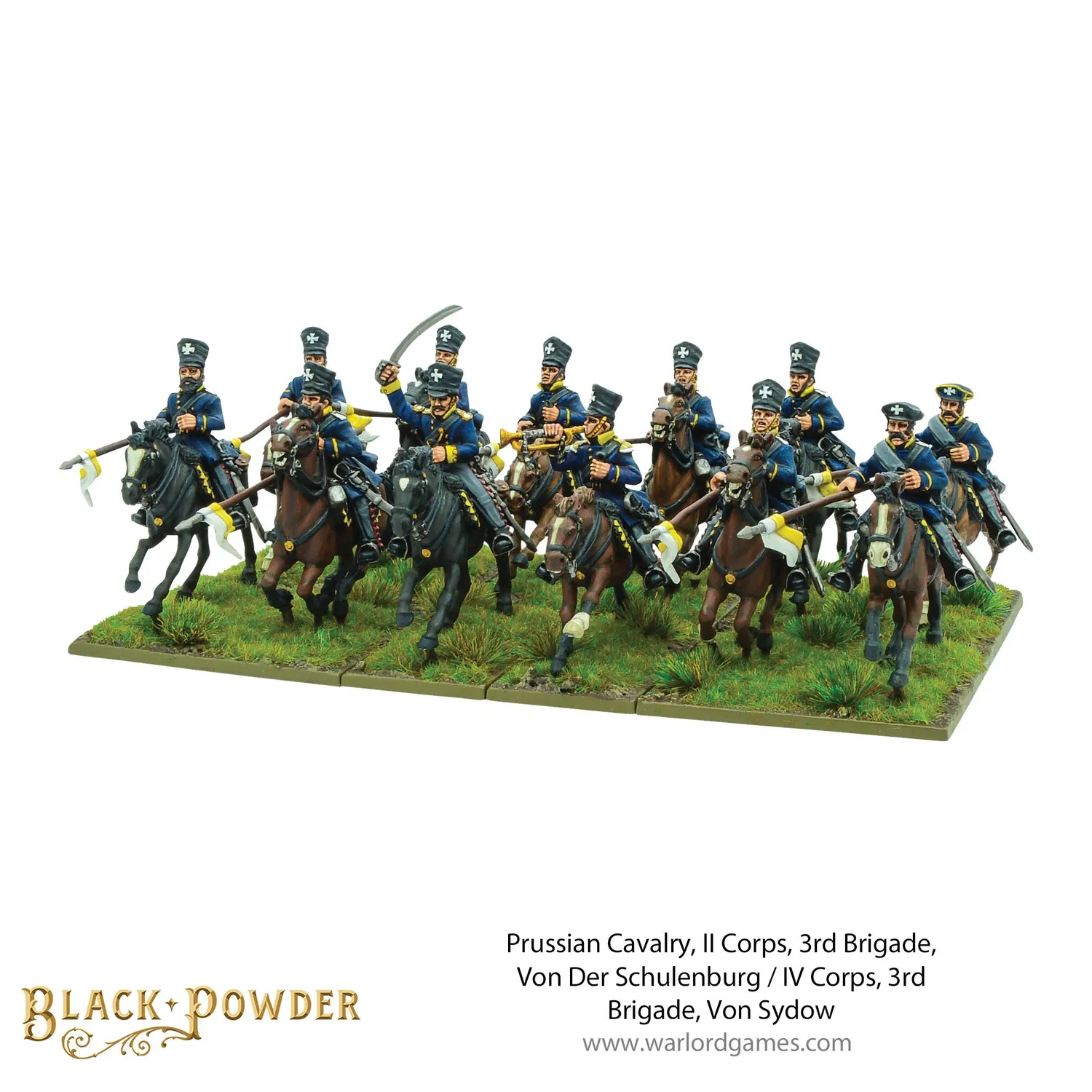 Bolt Action Black Powder Prussian Cavalry Von Der Schulenburg Von Sydow cavalerie résine