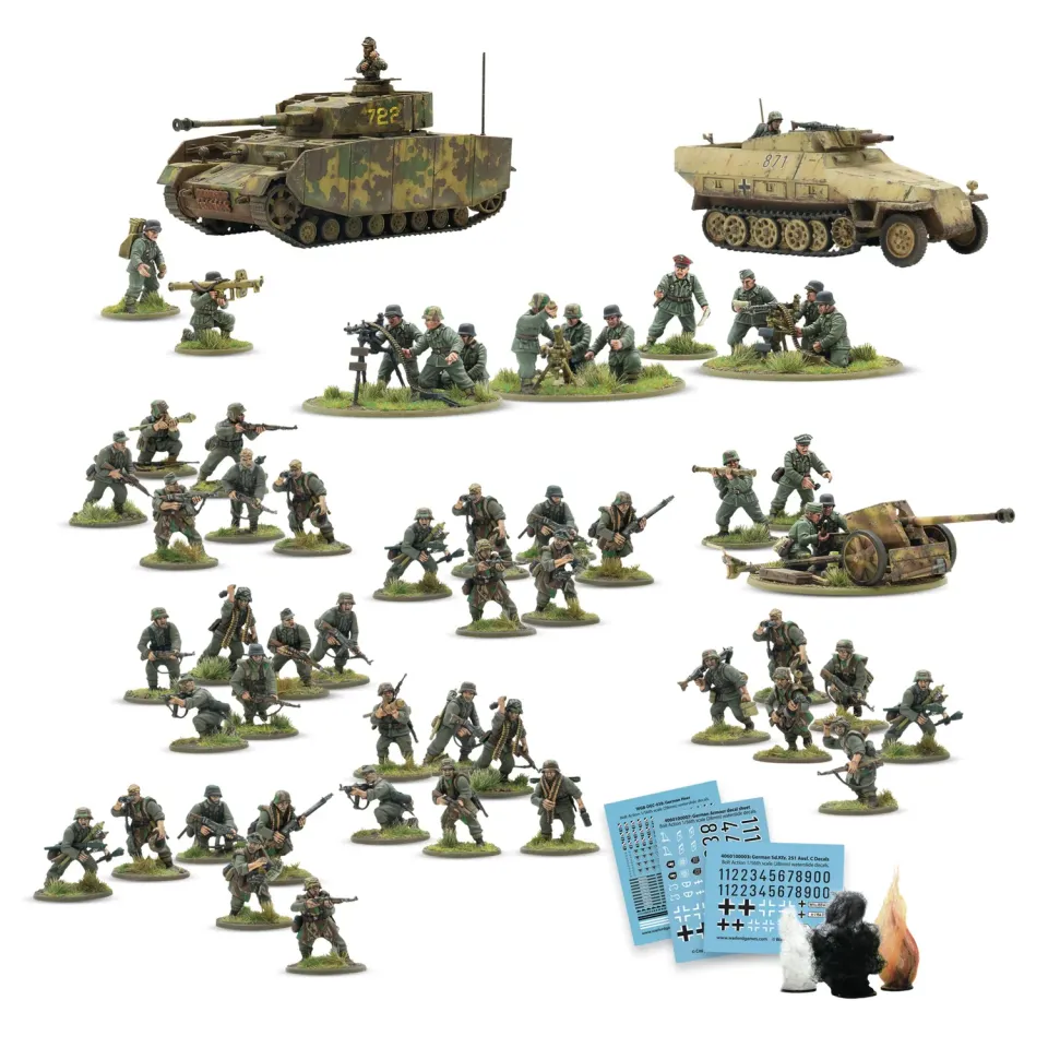 Bolt Action Cross of Iron German Grenadiers Starter Army armée de démarrage plastique