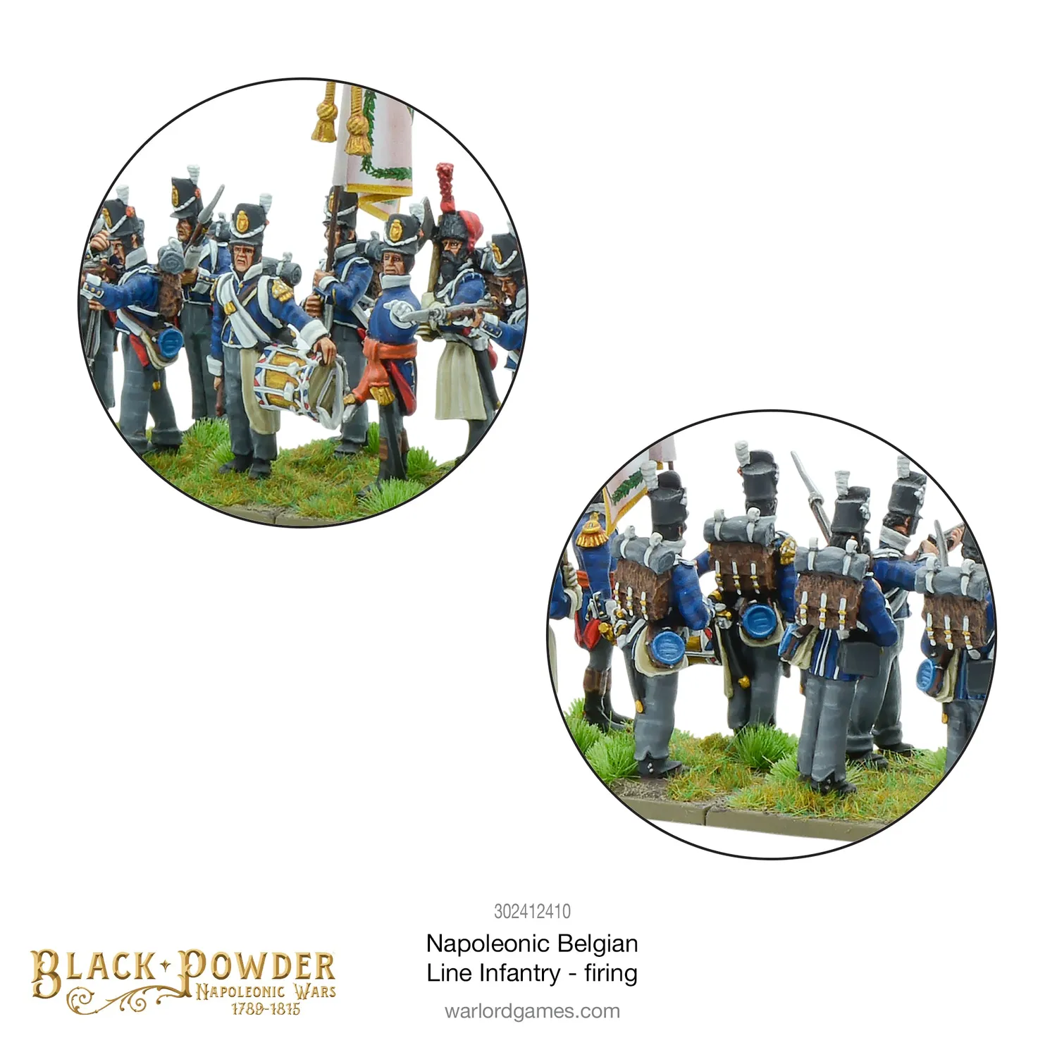 Bolt Action Black Powder Belge ligne infanterie miniature