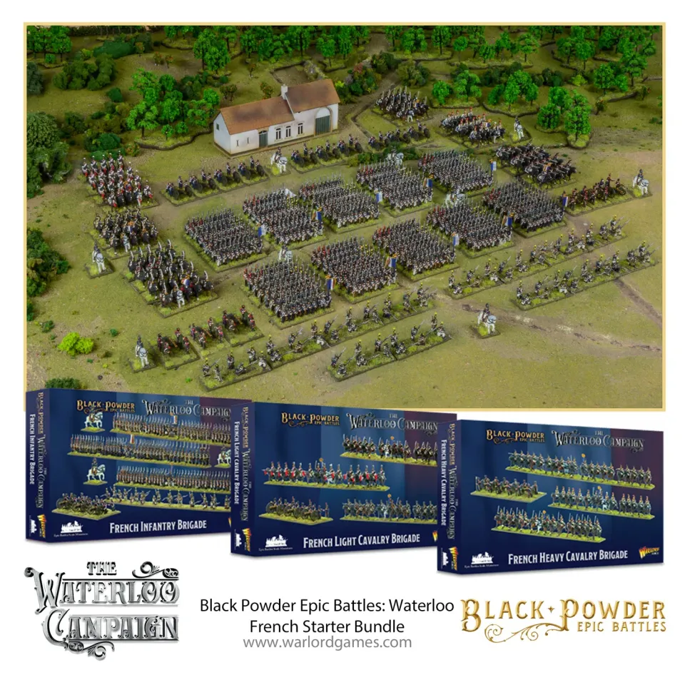 Warlord Games Black Powder Epic Waterloo French Starter Bundle figurines