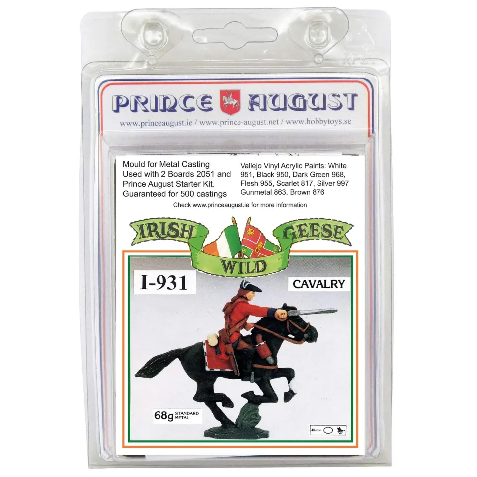 Prince August Wild Geese Cavalier Épée PAI931 moule 40mm métal