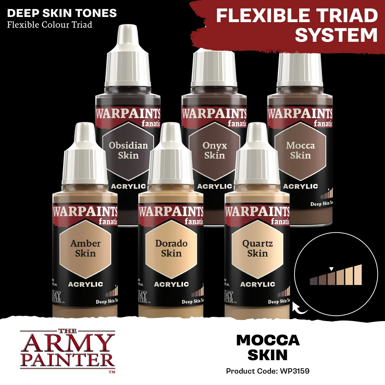 The Army Painter Warpaints Fanatic Mocca Skin peinture 18 ml acrylique chair