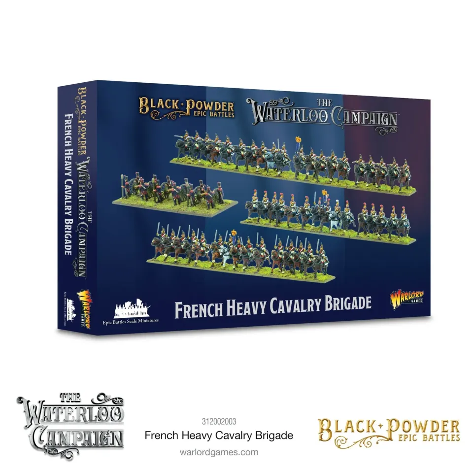 Black Powder Epic Battles Waterloo cavalerie lourde française coffret