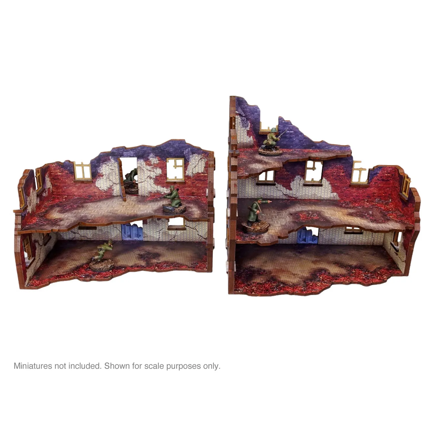 Bolt Action Ostfront immeuble Stalingrad décor prépeint