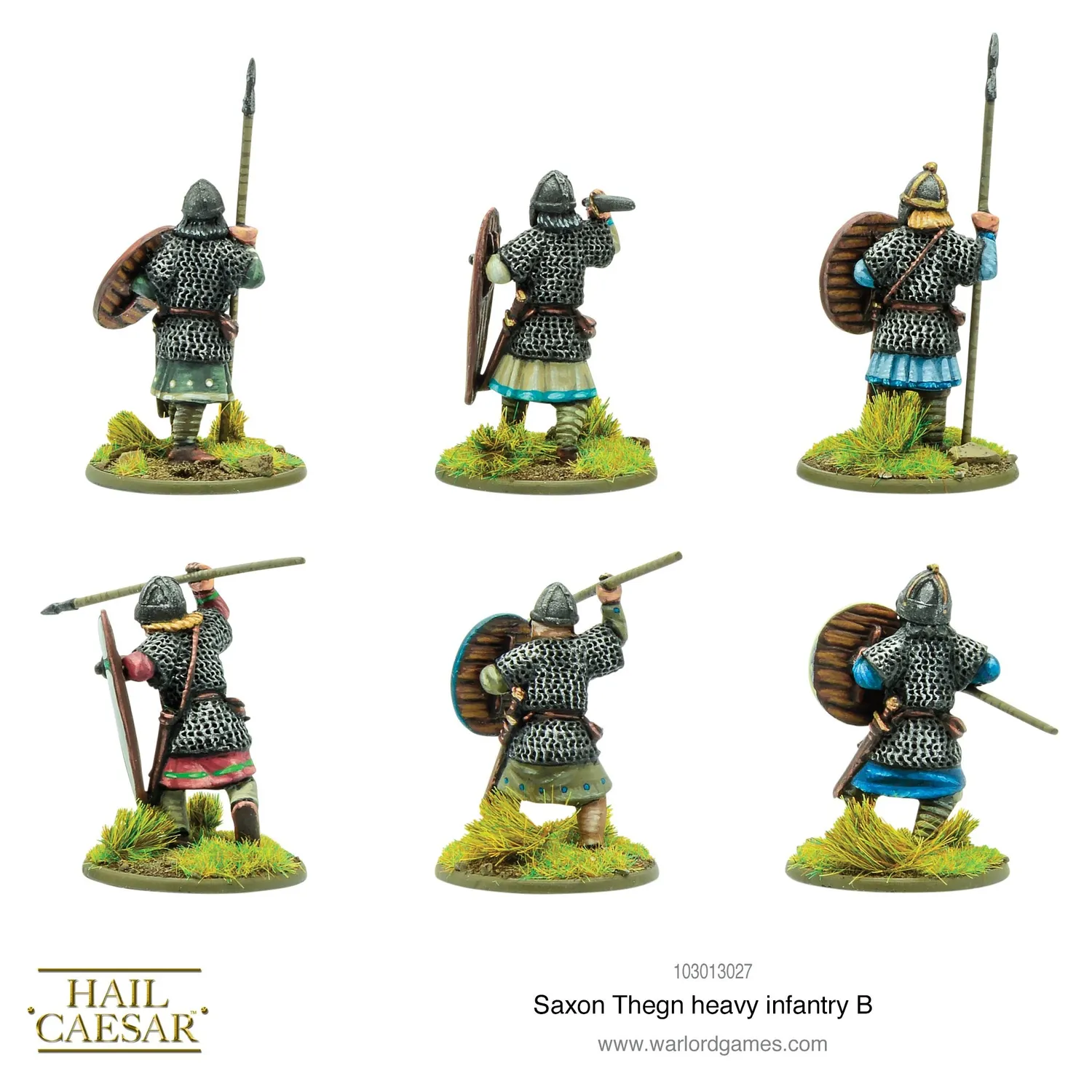 Warlord Games Hail Caesar Saxon Thegn B fantassins métal x6